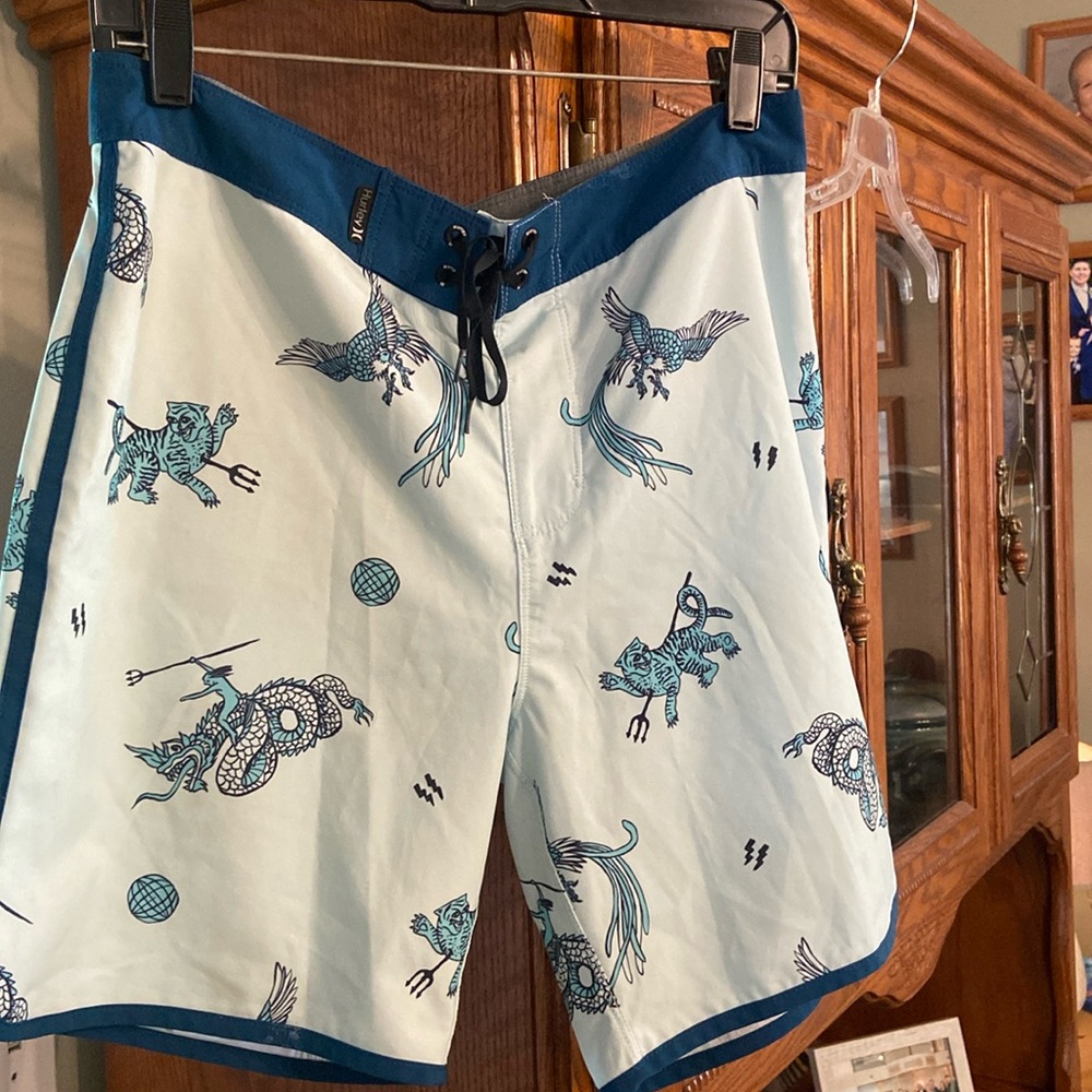 Men’s gently used Hurley swim trunk  size 30